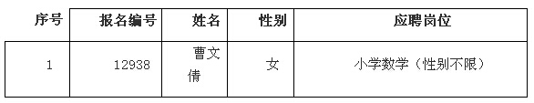 2016江西南昌经开区招聘教师递补政审名单及政审公告